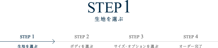 STEP1 生地を選ぶ(生地検索)